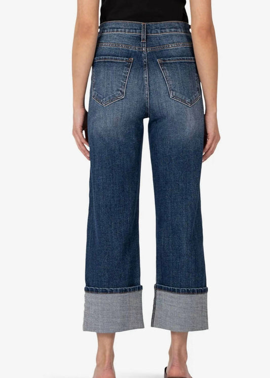 Kut From The Kloth - Sienna High-rise Wide Roll-up Jeans