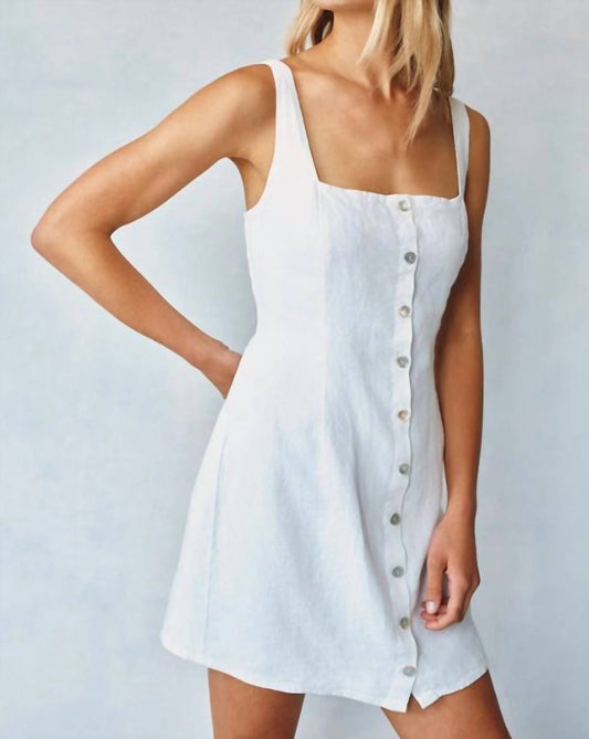 Bella Dahl - Square Neck Button Front Mini Dress