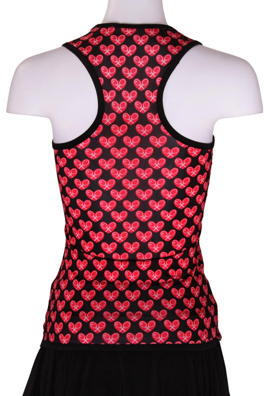 Love Love Tennis - Women's Mini Heart Tennis Tank Top