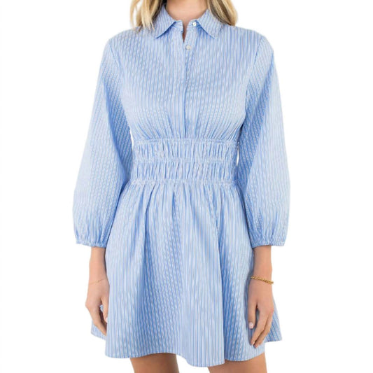 Thml - Smocked Waist Striped Mini Dress