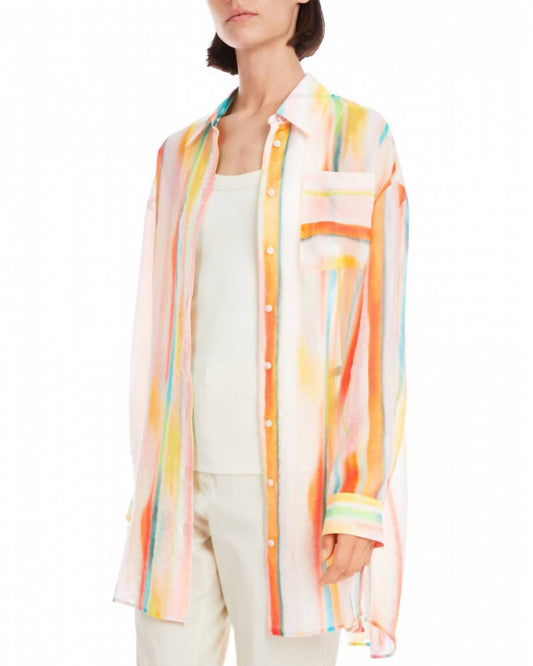 Marc Cain - Buttoned Striped Blouse