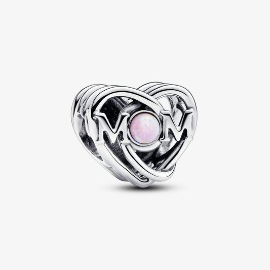Pandora - Women's Openwork Mum & Heart Charm