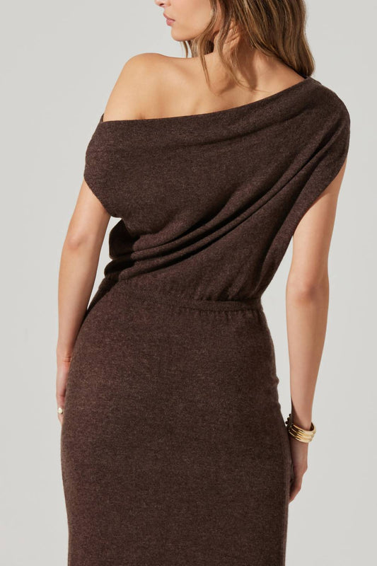 Astr - Val One Shoulder Sweater Dress