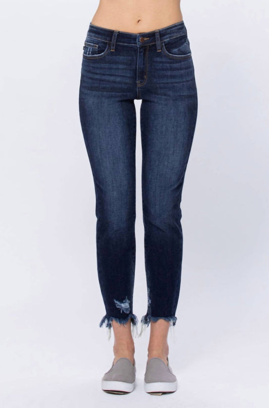Judy Blue - Mid Rise Destroyed Slim Fit Jeans