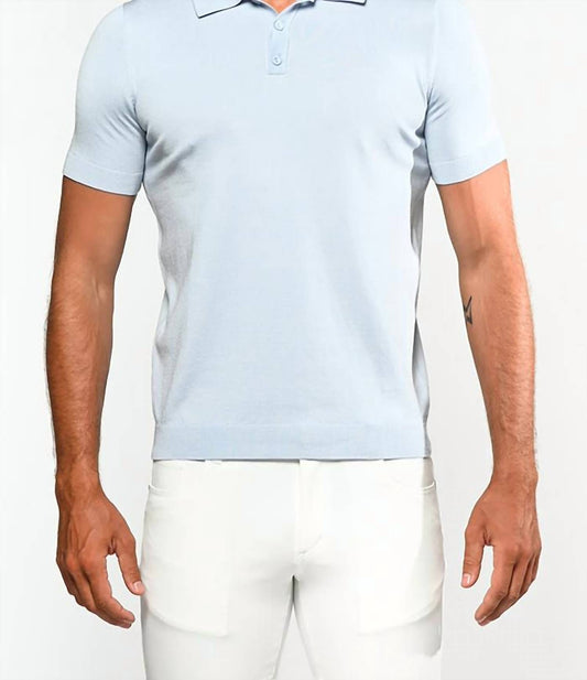 Postmarc - 3-button Knit Polo Shirt