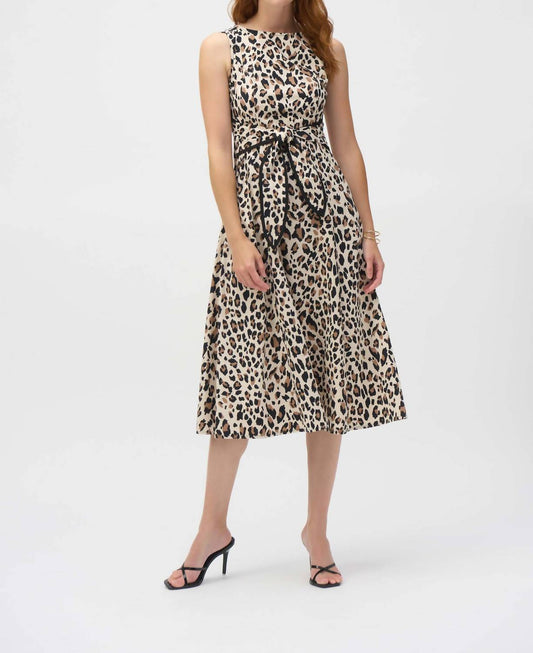 Joseph Ribkoff - Knee Length Animal Print Dress