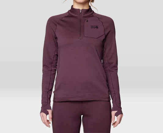 Mountain Hardwear - Up First Tech Fleece Quarter Zip Sweatshirt