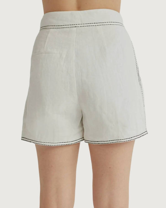 Crescent - Angela Contrast Stitch Shorts