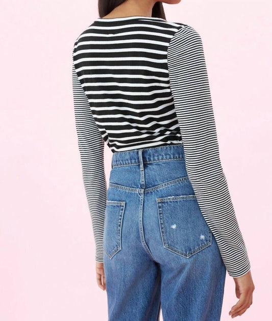 Rebecca Taylor - Striped Long Sleeve Jersey Tee
