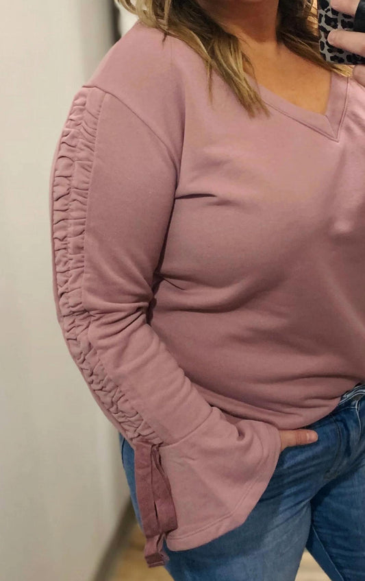 Promesa - V-neck Long Sleeve Top