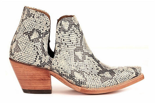 Ariat - Women's Western Leather Distressed Snake Dixon Bootie Boot