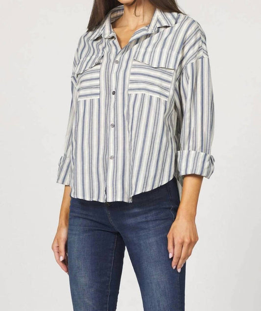 Dear John Denim - Adrianna Button Up Stripe Top