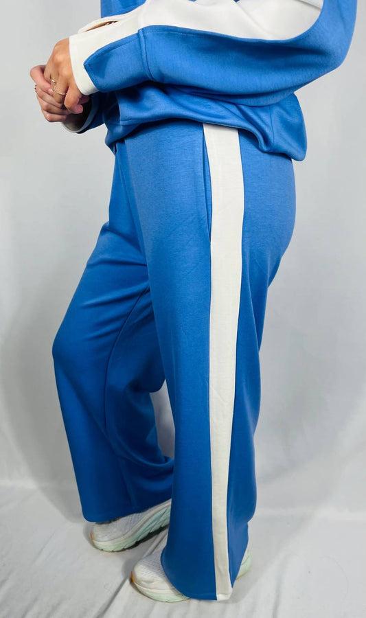 P.Cill - Lula Side Stripe Wide Leg Pants
