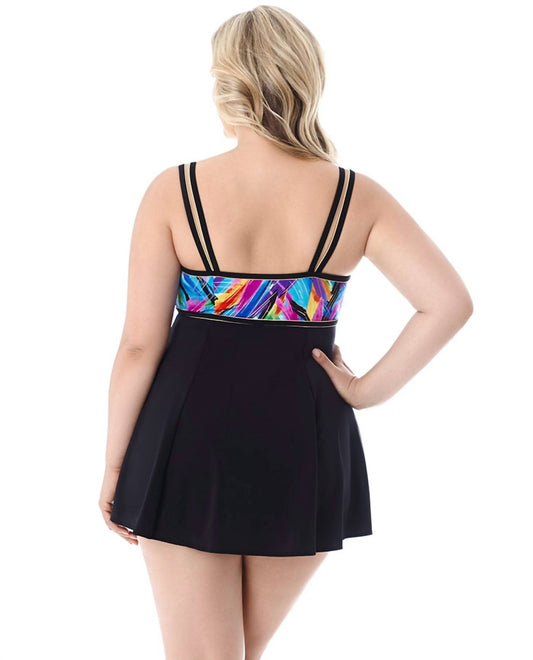 Longitude - Lingerie One Piece Swimdress - Plus