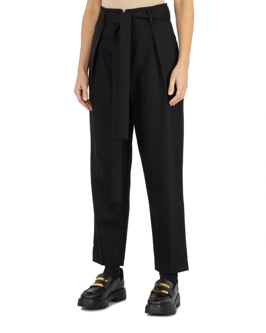 Psophia - Belted Pleated Pants