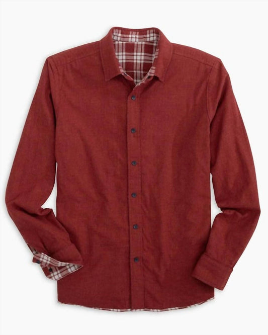 Southern Tide - Melbourne Reversible Plaid Heather Sportshirt