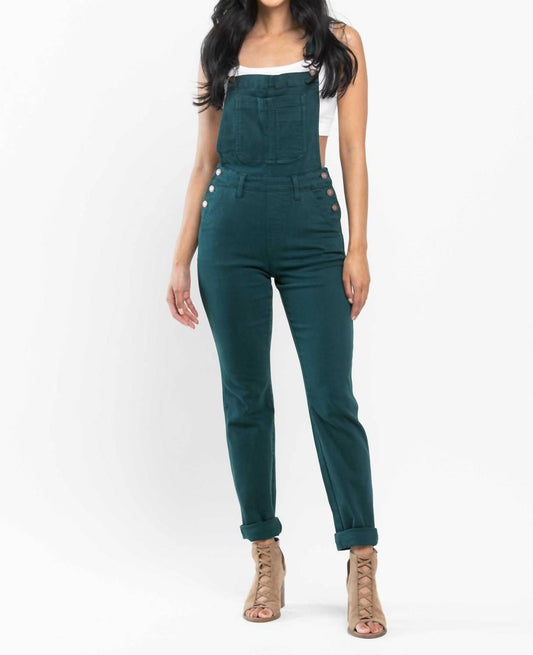 Judy Blue - Garment Dyed High Rise Double Cuffed Overalls
