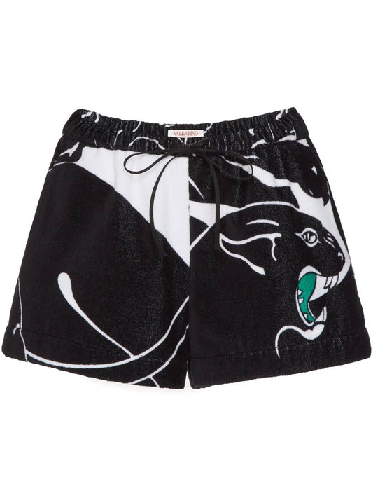 Valentino - Women's Panther Terry Cloth Shorts