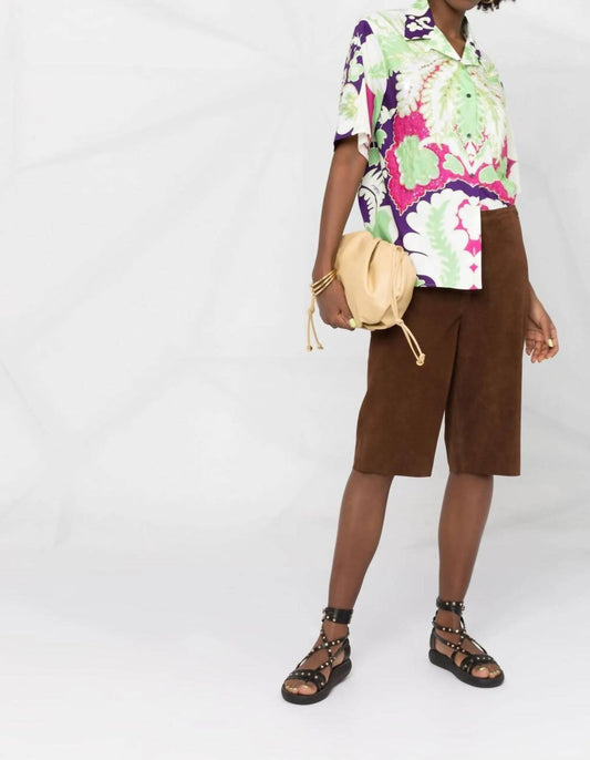 Valentino - Embellished Floral Print Shirt