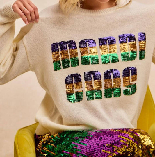 Bibi - Retro Mardi Gras Sweater