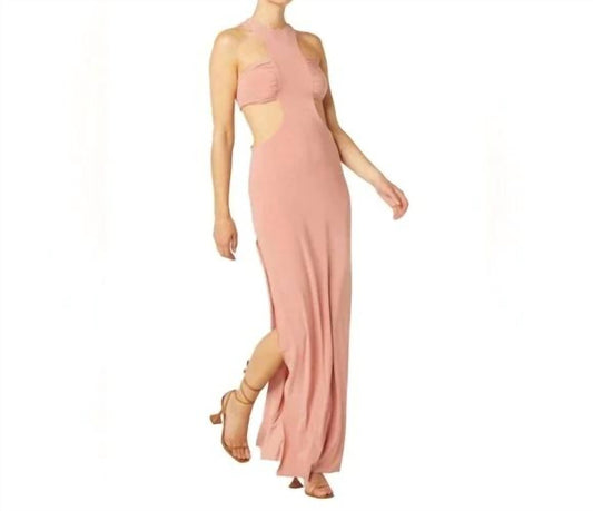 Misa Los Angeles - Lyra Cut Out Jersey Knit Maxi Dress
