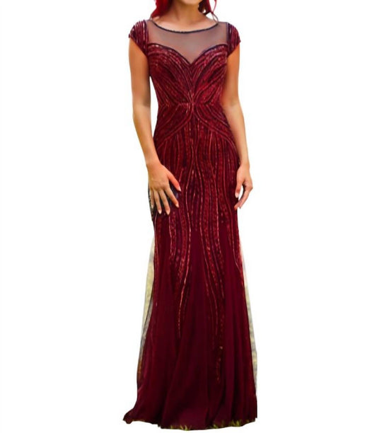 Adrianna Papell - Sequin Embellished Evening Gown