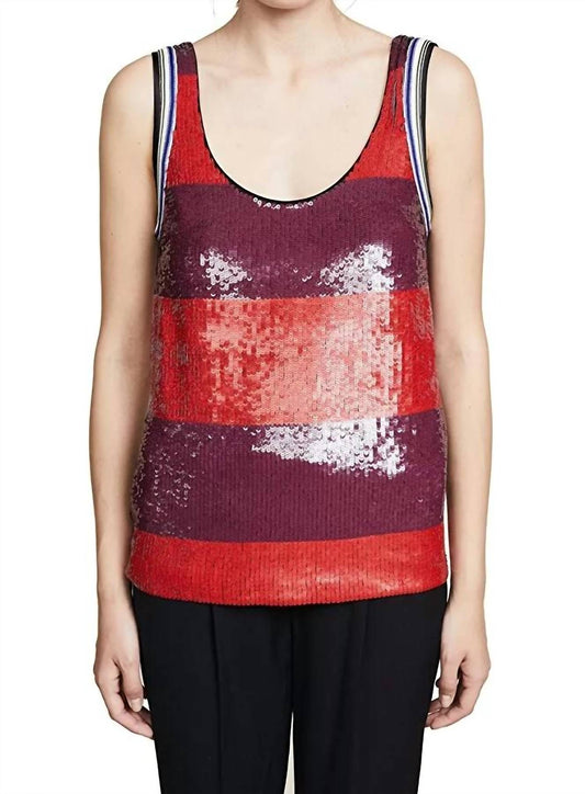 3.1 Phillip Lim - Striped Sequin Tank Top