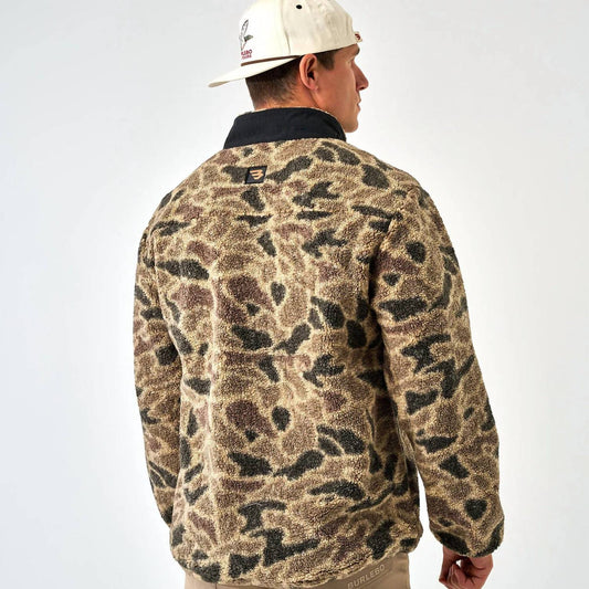 Burlebo - Sherpa Quarter Zip Camo Pullover