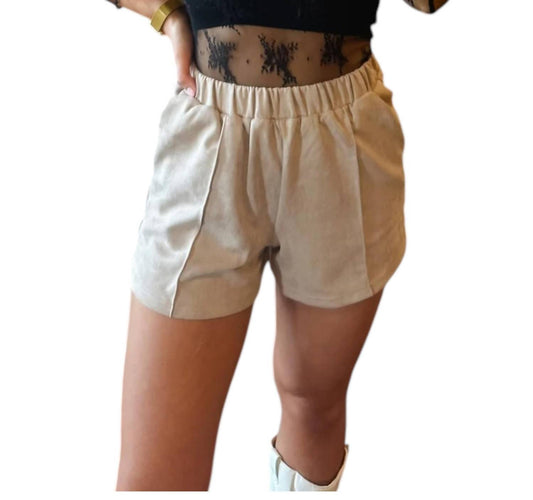 Thml - Suede Taupe Shorts