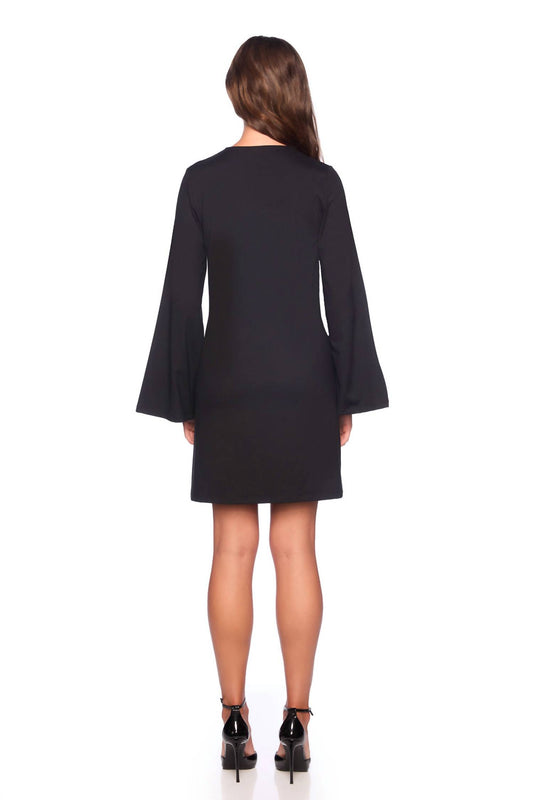 Susana Monaco - Bell Sleeve Keyhole Tie Dress