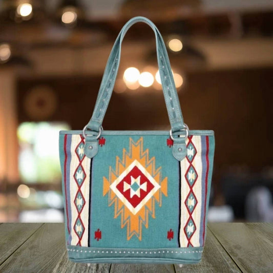 Montana West - Women's Aztec Tapestry Concealed Carry Tote Bag