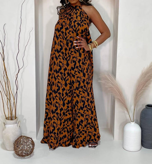 Hers & Mine - Wild Thoughts Leopard Print Jumpsuit