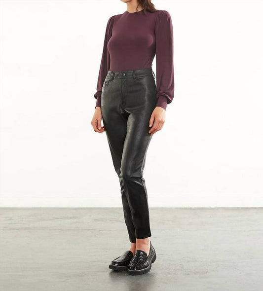 Commando - Faux Leather Five Pocket Pant