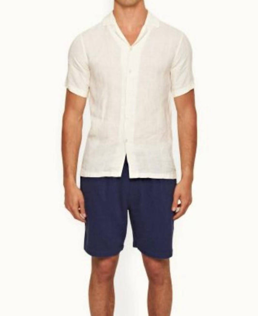 Orlebar Brown - Hibbert Linen Woven Stripe Shirt