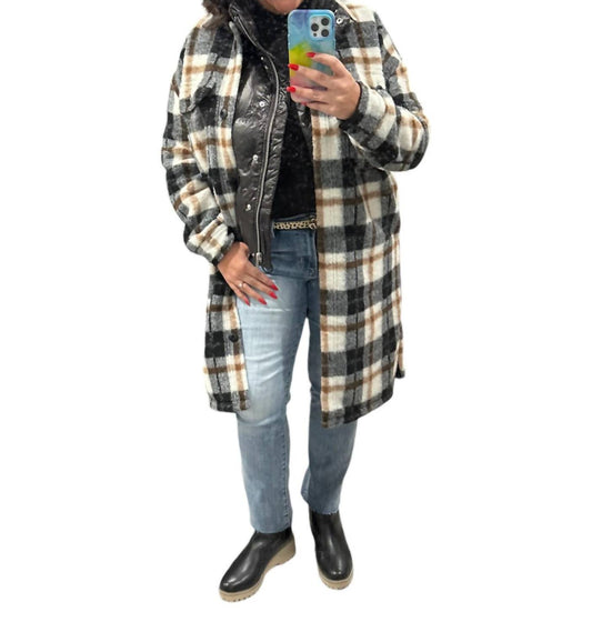 Saltwater Luxe - Nolin Plaid Button Up Jacket