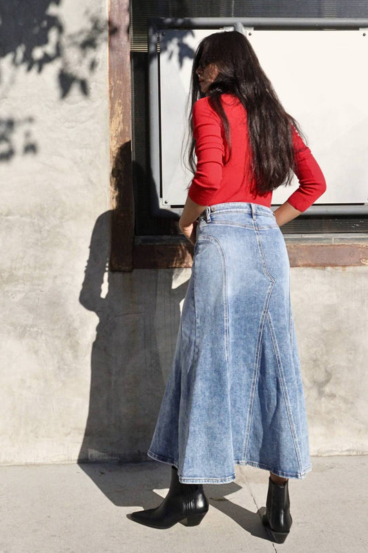 Artemis Vintage - Desiree Denim Maxi Skirt