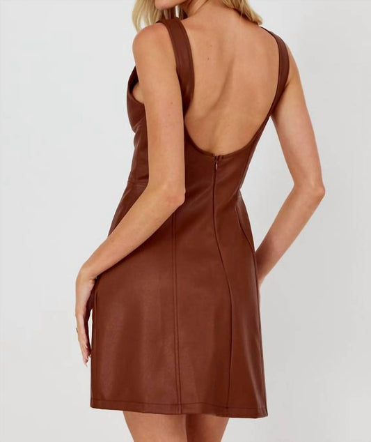 One And Only Collective - Pleather Sleveless Dress