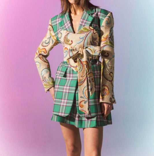 Simona Bonacci - Plaid Jacquard Jacket