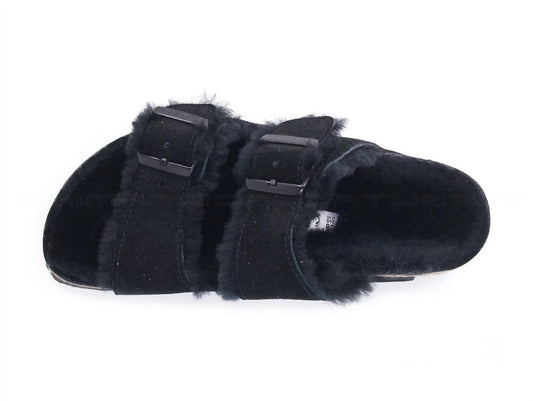 Birkenstock - Women's Arizona Two Buckle Shearling Suede Sandals - Narrow