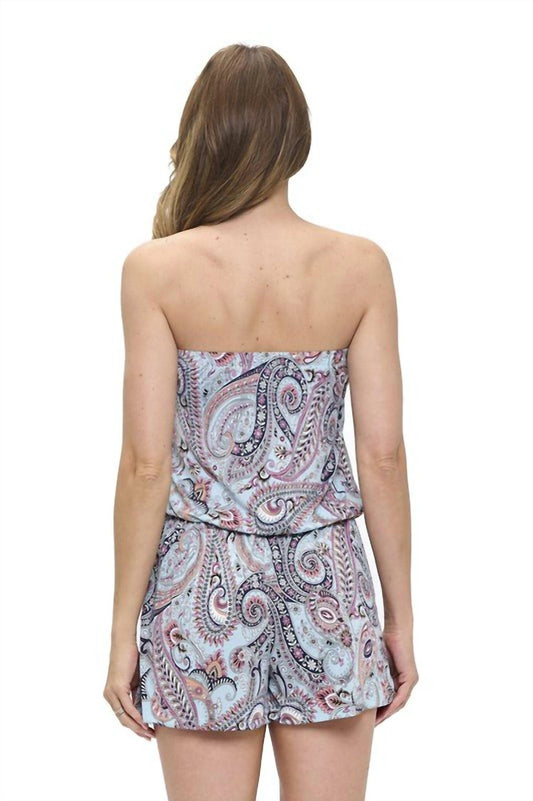 Ariella - Pretty In Paisley Tube Romper