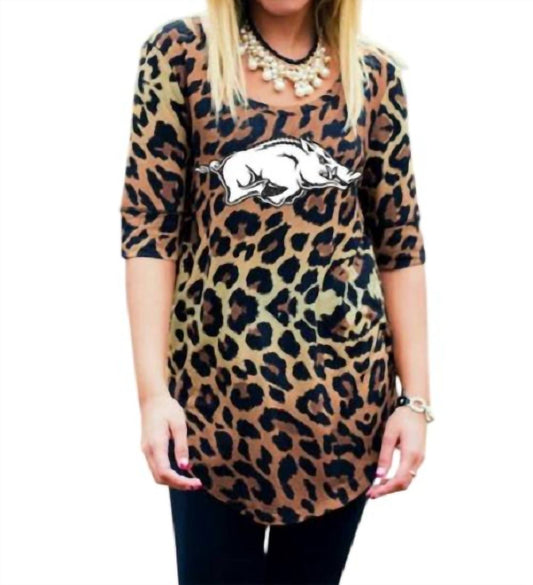 Gameday Couture - University of Arkansas Logo Tunic