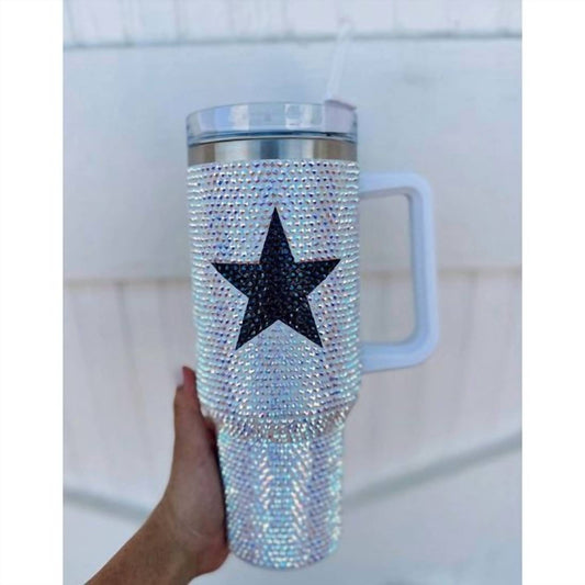 Live Love Gameday - 40 Oz Star Rhinestone Tumbler