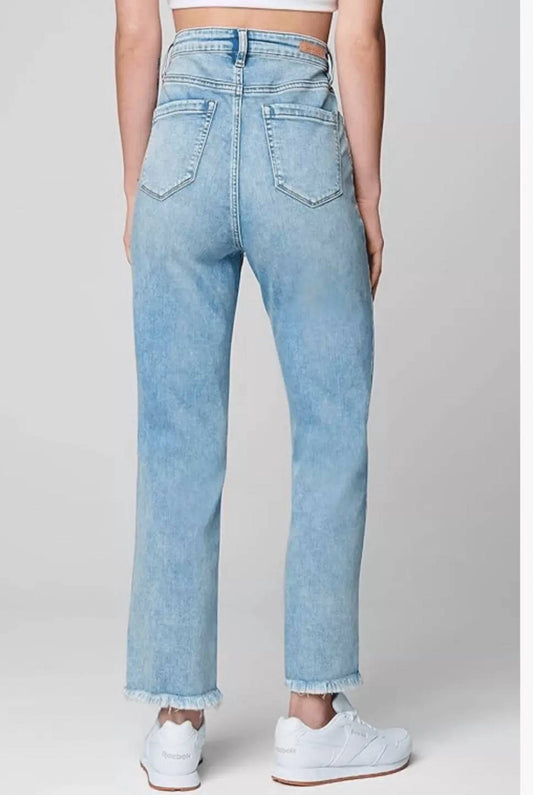 Blanknyc - The baxter ribcage raw hem straight leg