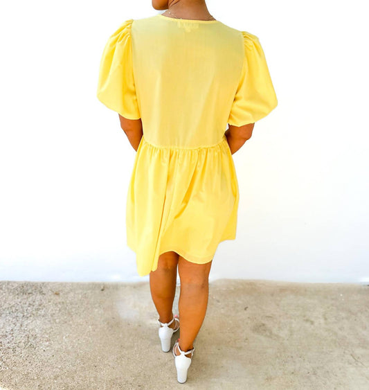 Entro - One Step Closer Bubble Sleeve Dress