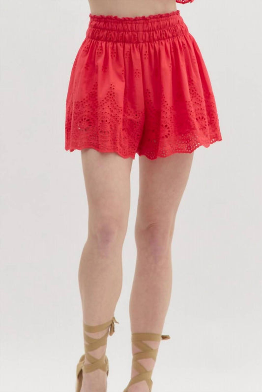 Entro - Eyelet Pull On Shorts