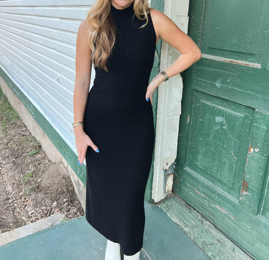 Design History - Gabby Ribbed Sweater Midi Dress