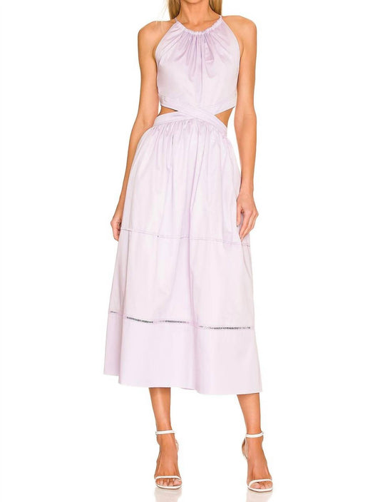 Something Navy - Cut Out Midi Dress