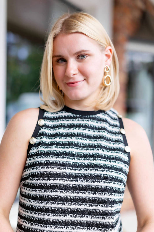 Boho Chic - Tweed Wool-blend Sheath Dress