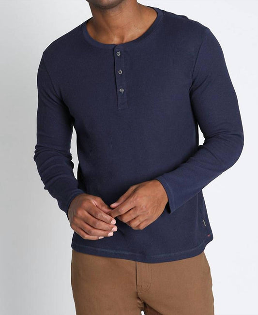 Jachs New York - Classic Waffle Henley Shirt