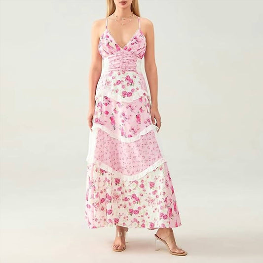 Rosa Clothing - Floral Patchwork Dress